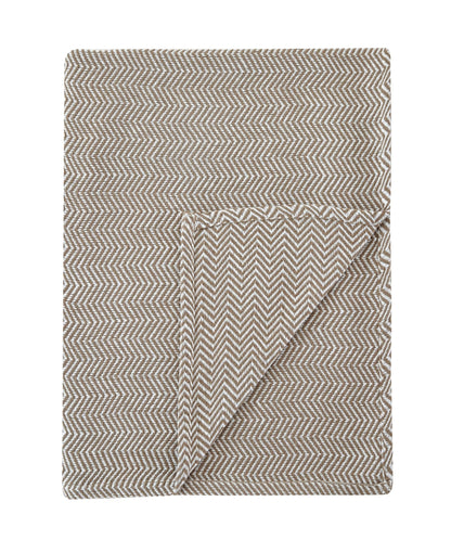 Herringbone Cotton Blanket - Quahog Bay Bedding