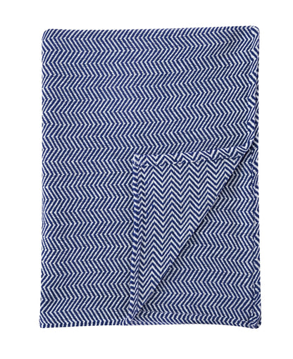 Herringbone Cotton Blanket - Quahog Bay Bedding