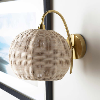 Hindang Rattan Wall Sconces - Quahog Bay Bedding