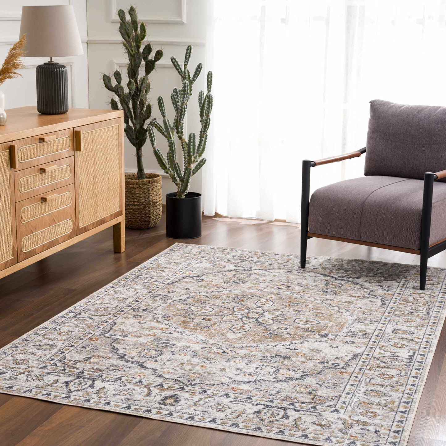 Hiti Cream Flat Pile Washable Rug - Quahog Bay Bedding