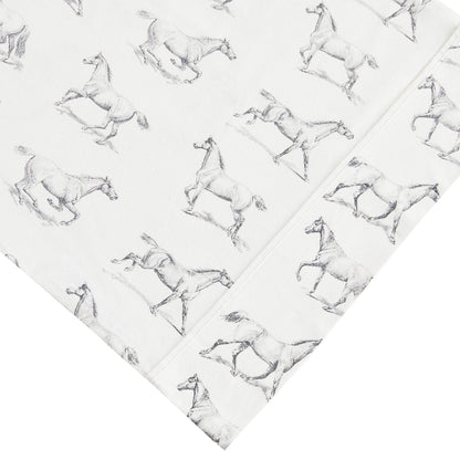 Horses Flannel Sheet Set - Quahog Bay Bedding