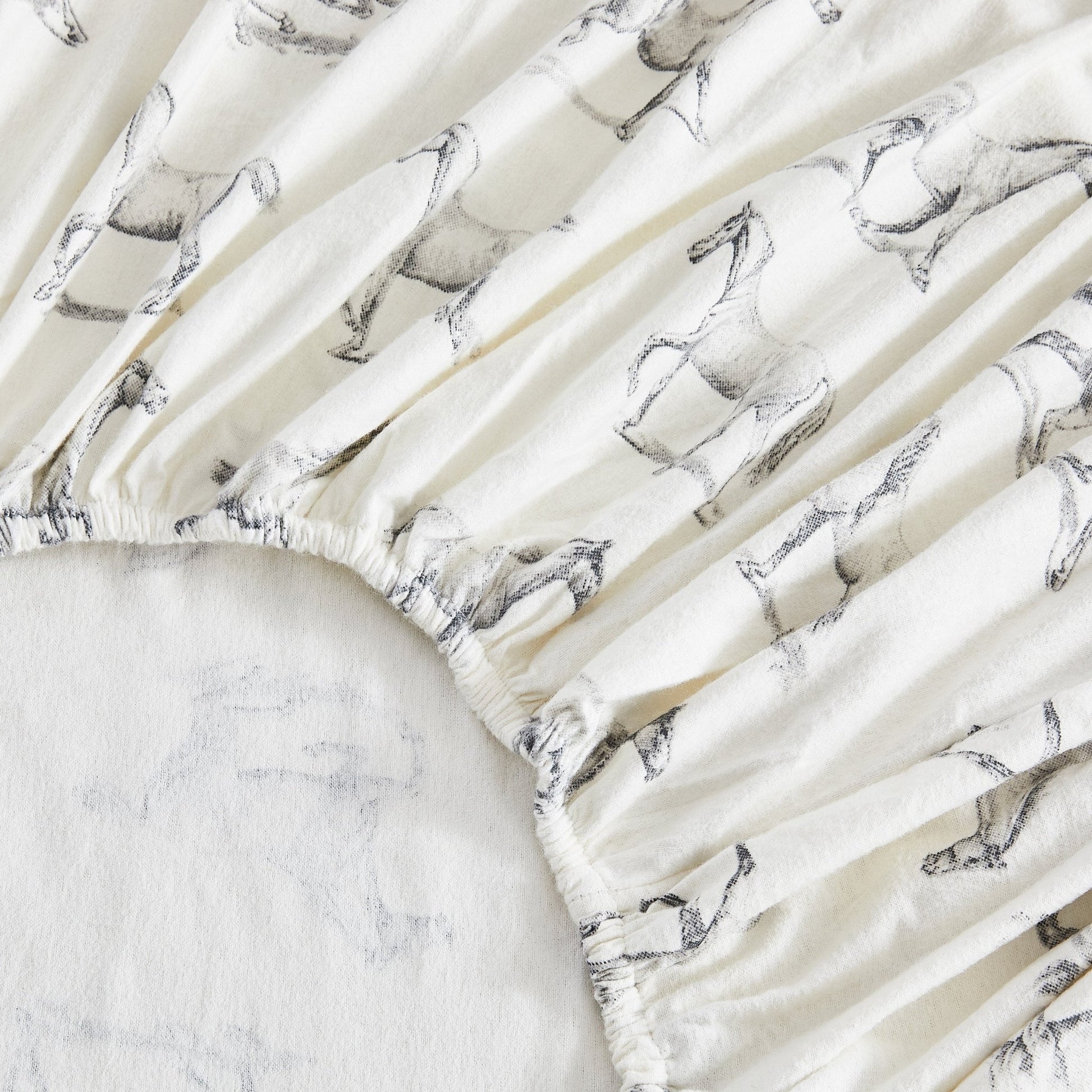 Horses Flannel Sheet Set - Quahog Bay Bedding