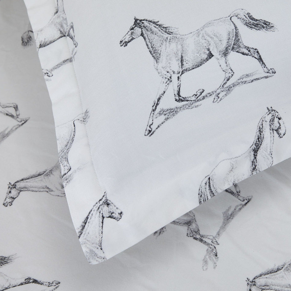 Horses Printed Duvet Set - Quahog Bay Bedding