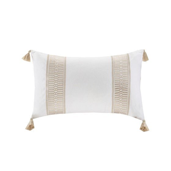 House Anslee Embroidered Oblong Pillow - Quahog Bay Bedding