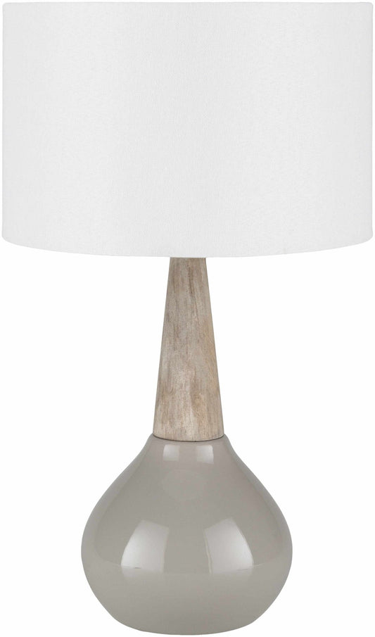 Hydesville Gray Ceramic Table Lamp - Quahog Bay Bedding
