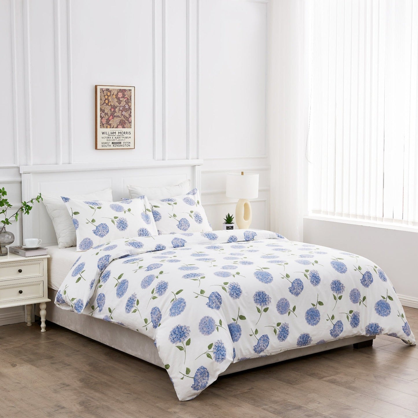 Hydrangea Printed Duvet Set - Quahog Bay Bedding