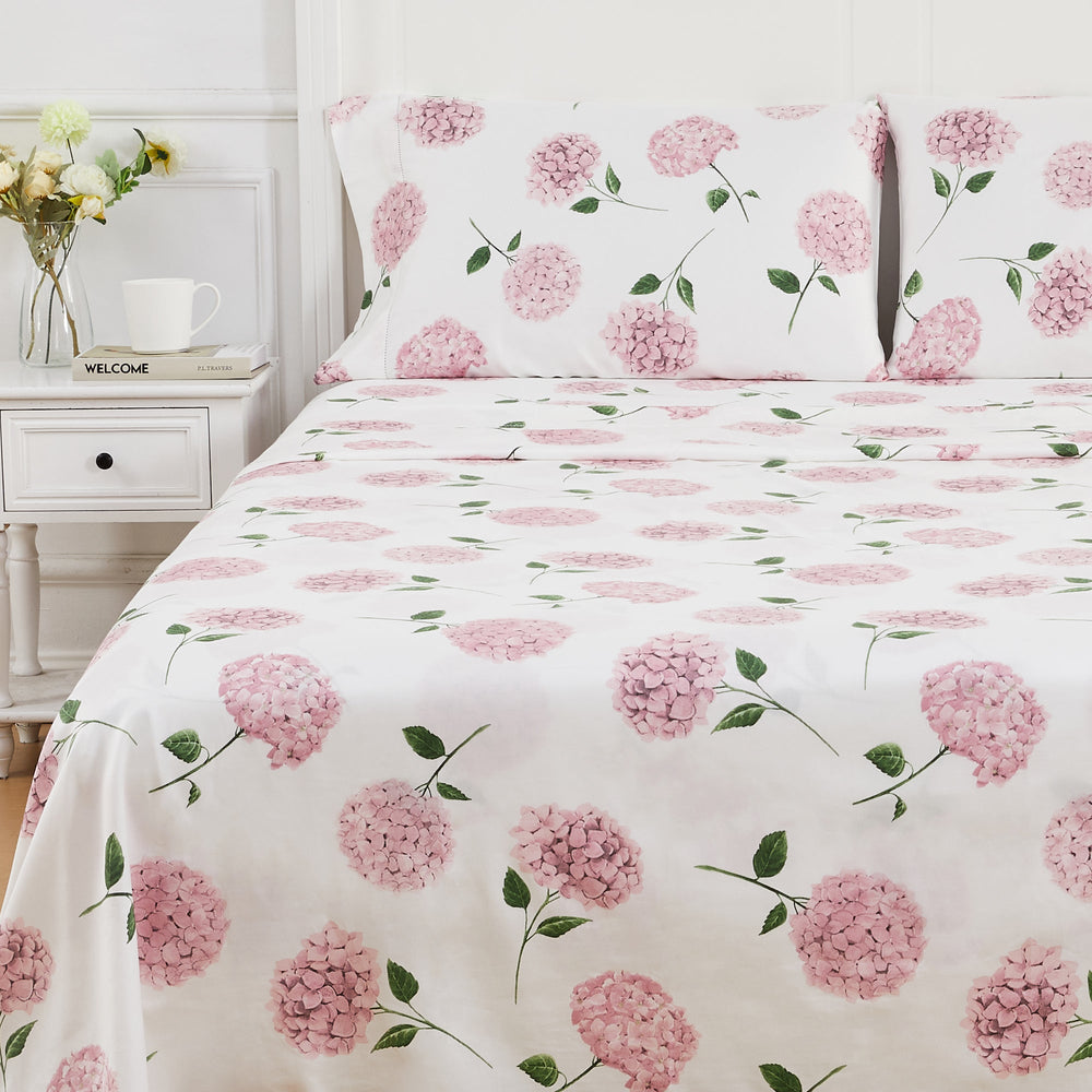 Hydrangea Printed Sheet Set - Quahog Bay Bedding