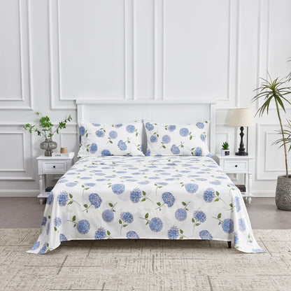 Hydrangea Printed Sheet Set - Quahog Bay Bedding
