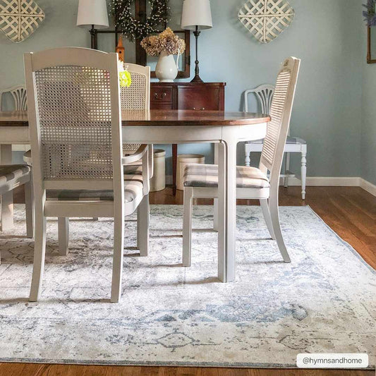 Hera Ivory Flat Pile Washable Rug