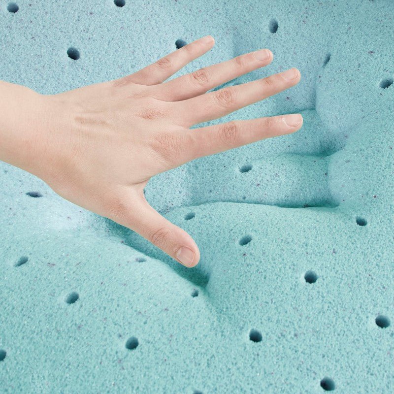 Hypoallergenic 3" Cooling Gel Memory Foam Mattress Topper with Removable Cooling Cover - Quahog Bay Bedding