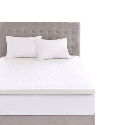 Hypoallergenic 3" Cooling Gel Memory Foam Mattress Topper with Removable Cooling Cover - Quahog Bay Bedding