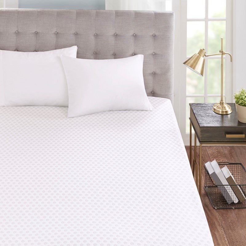 Hypoallergenic 3" Cooling Gel Memory Foam Mattress Topper with Removable Cooling Cover - Quahog Bay Bedding