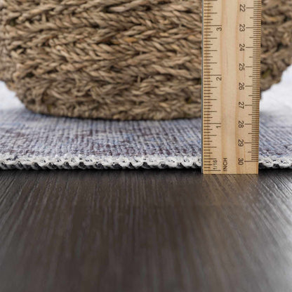 Ice Blue Flat Pile Washable Rug - Clearance - Quahog Bay Bedding