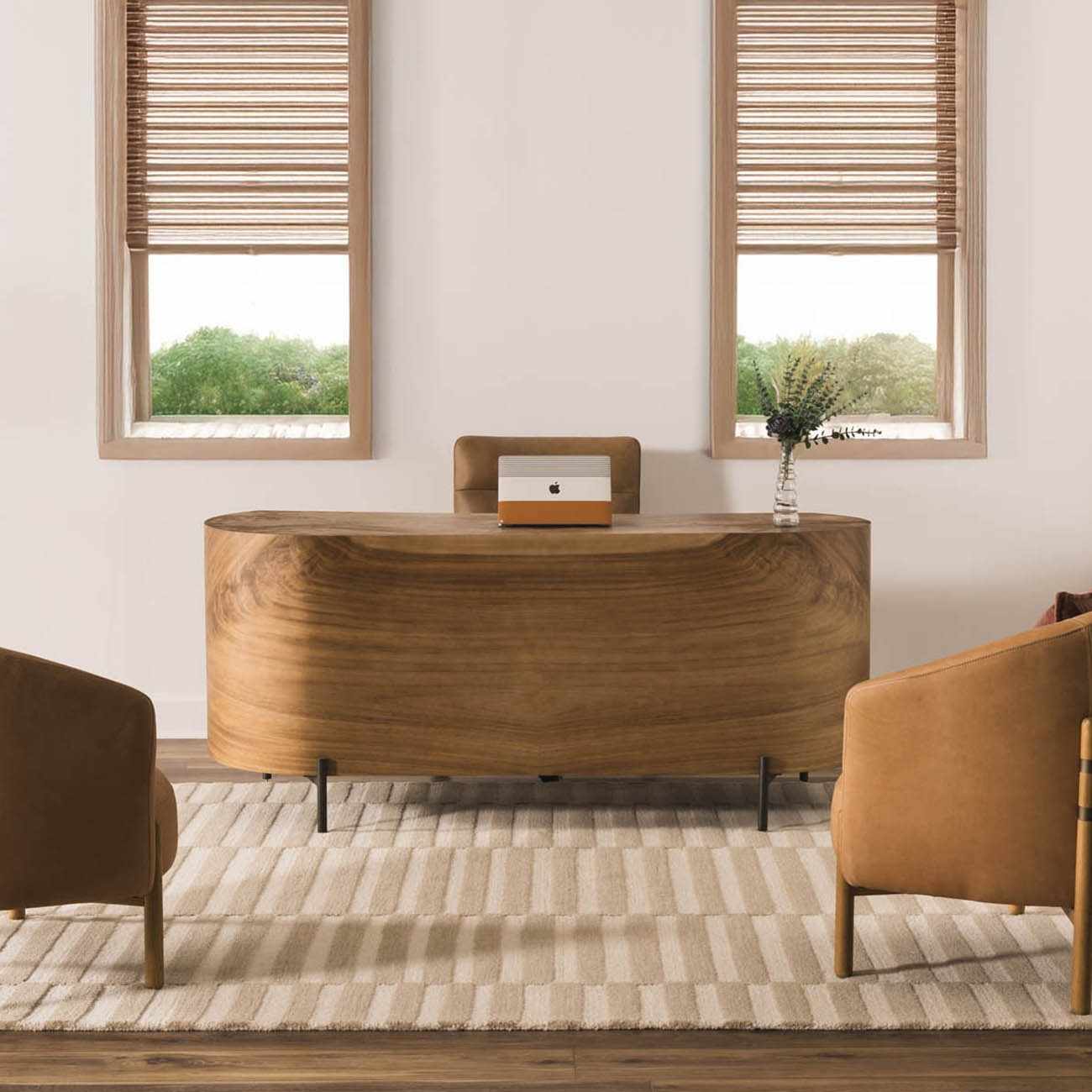 Idaho Broken - Striped Beige Area Rug | Our PNW Home X Livabliss - Quahog Bay Bedding