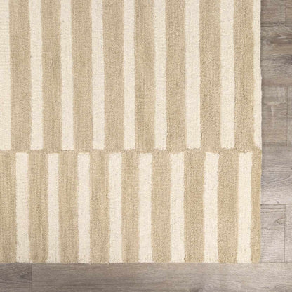 Idaho Broken - Striped Beige Area Rug | Our PNW Home X Livabliss - Quahog Bay Bedding