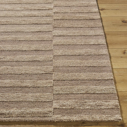 Idaho Broken - Striped Brown Area Rug | Our PNW Home X Livabliss - Quahog Bay Bedding
