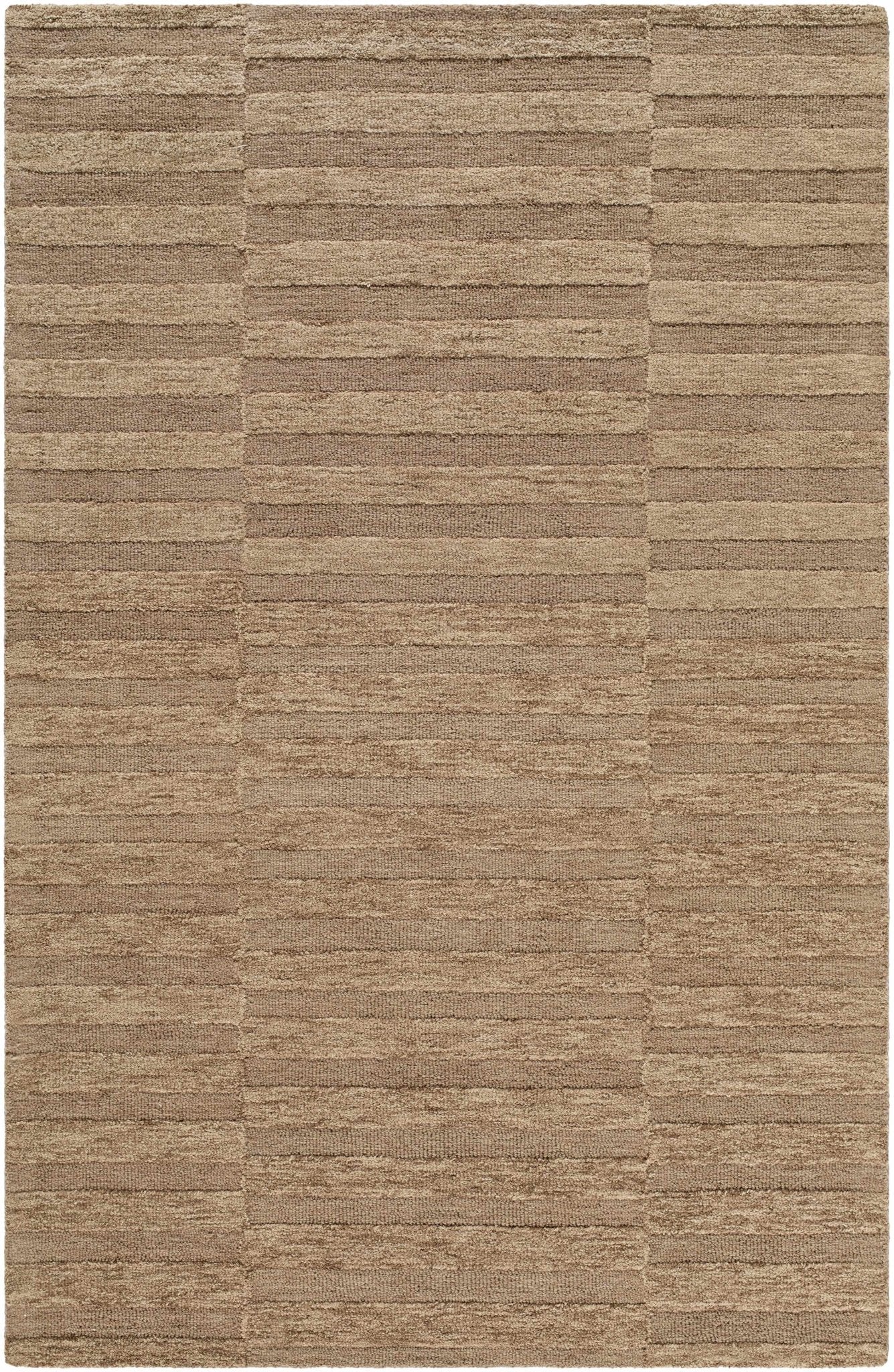Idaho Broken - Striped Brown Area Rug | Our PNW Home X Livabliss - Quahog Bay Bedding