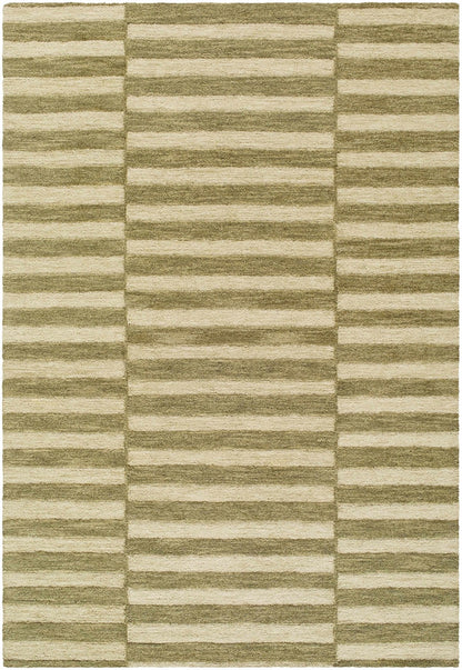 Idaho Broken - Striped Green Area Rug | Our PNW Home X Livabliss - Quahog Bay Bedding