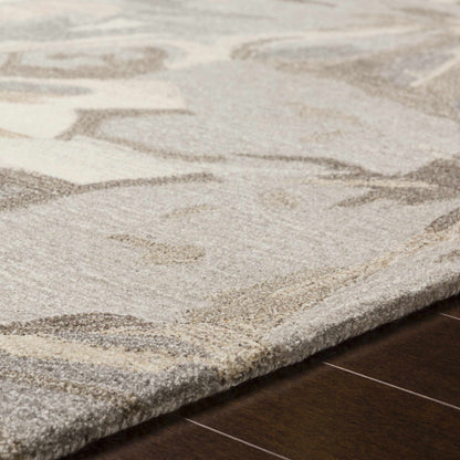 Ilfeld Athena Beige Floral Wool Rug - Quahog Bay Bedding