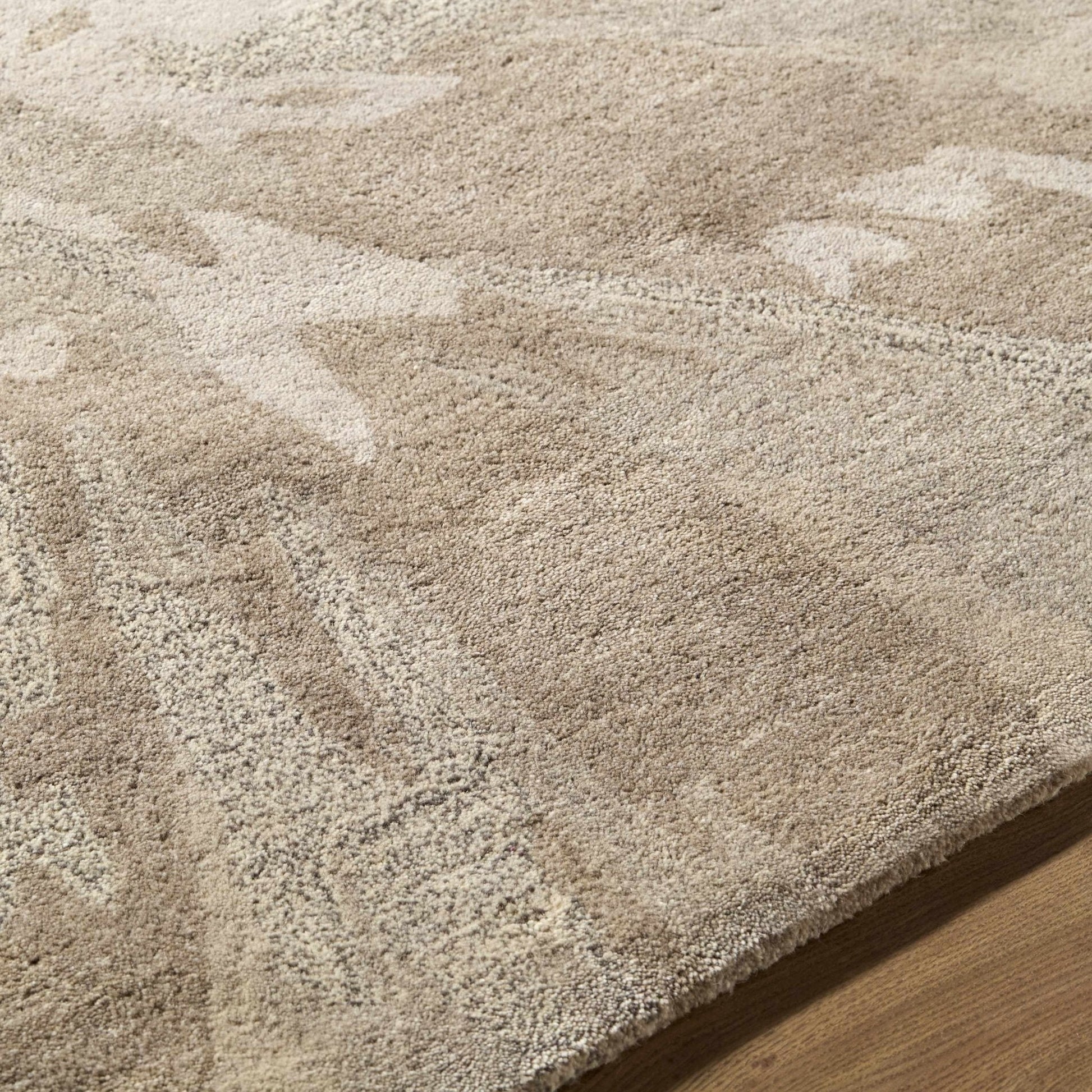 Ilfeld Athena Gray Floral Wool Rug - Quahog Bay Bedding