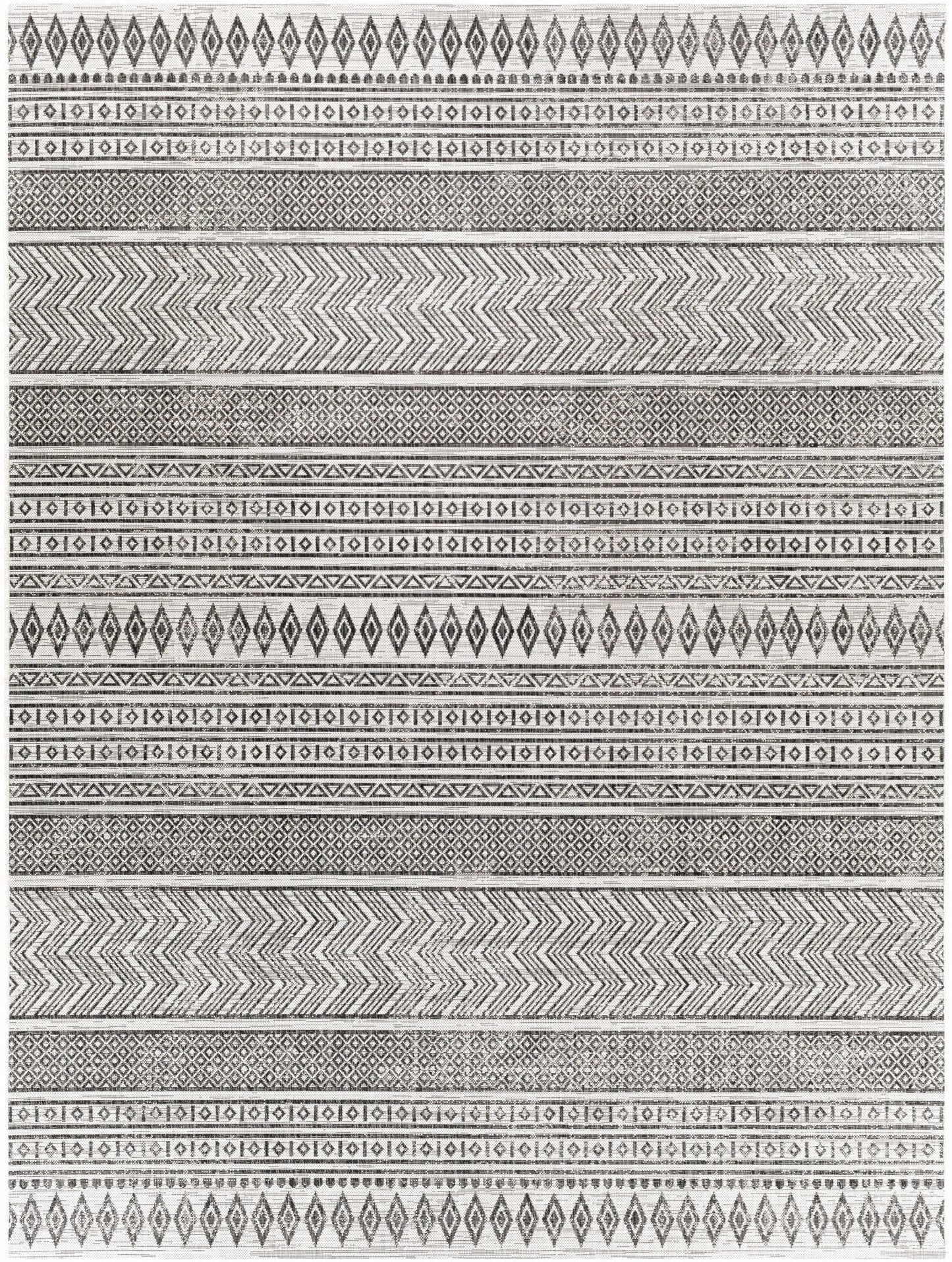 Imboden Black&White Outdoor Rug - Quahog Bay Bedding