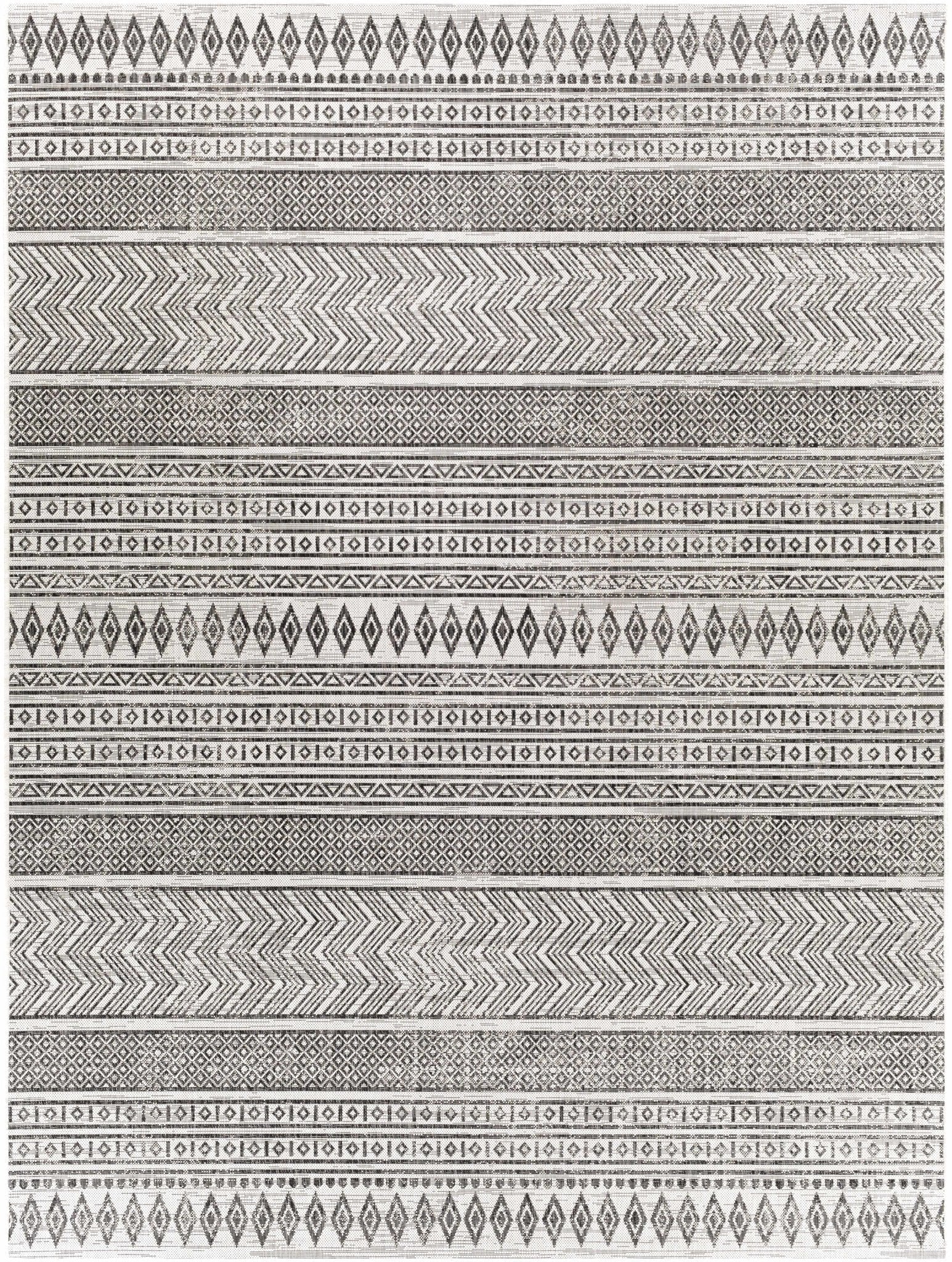 Imboden Black&White Outdoor Rug - Quahog Bay Bedding