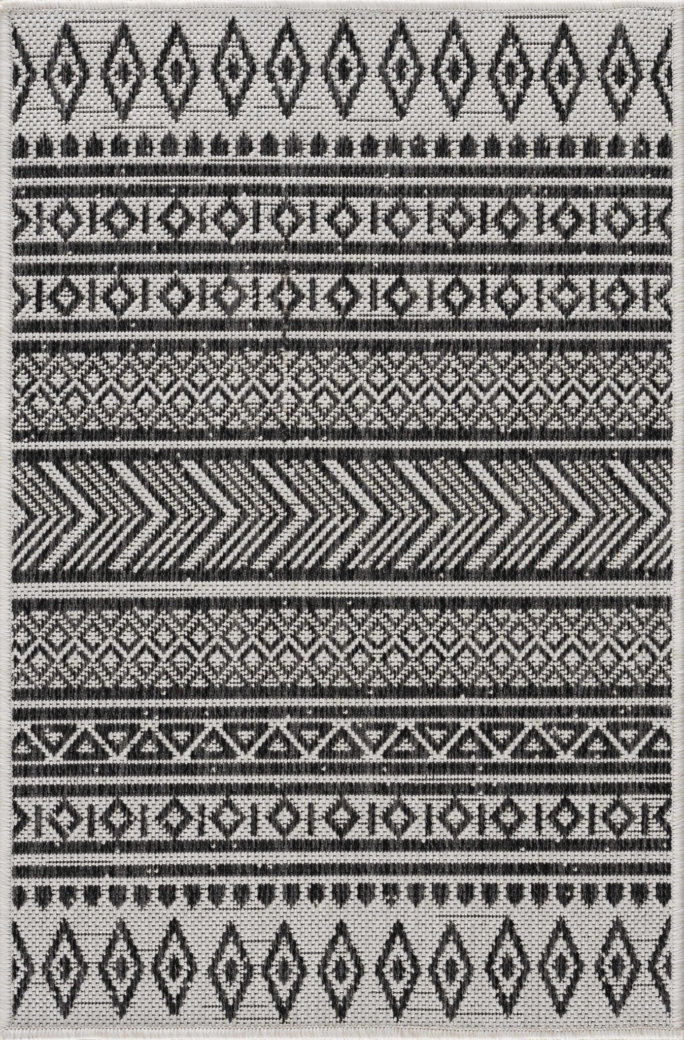 Imboden Black&White Outdoor Rug - Quahog Bay Bedding