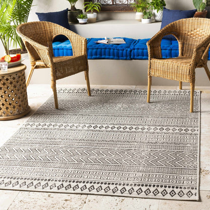 Imboden Black&White Outdoor Rug - Quahog Bay Bedding