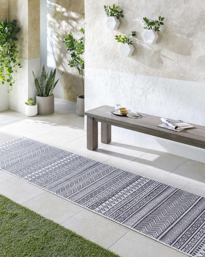 Imboden Black&White Outdoor Rug - Quahog Bay Bedding