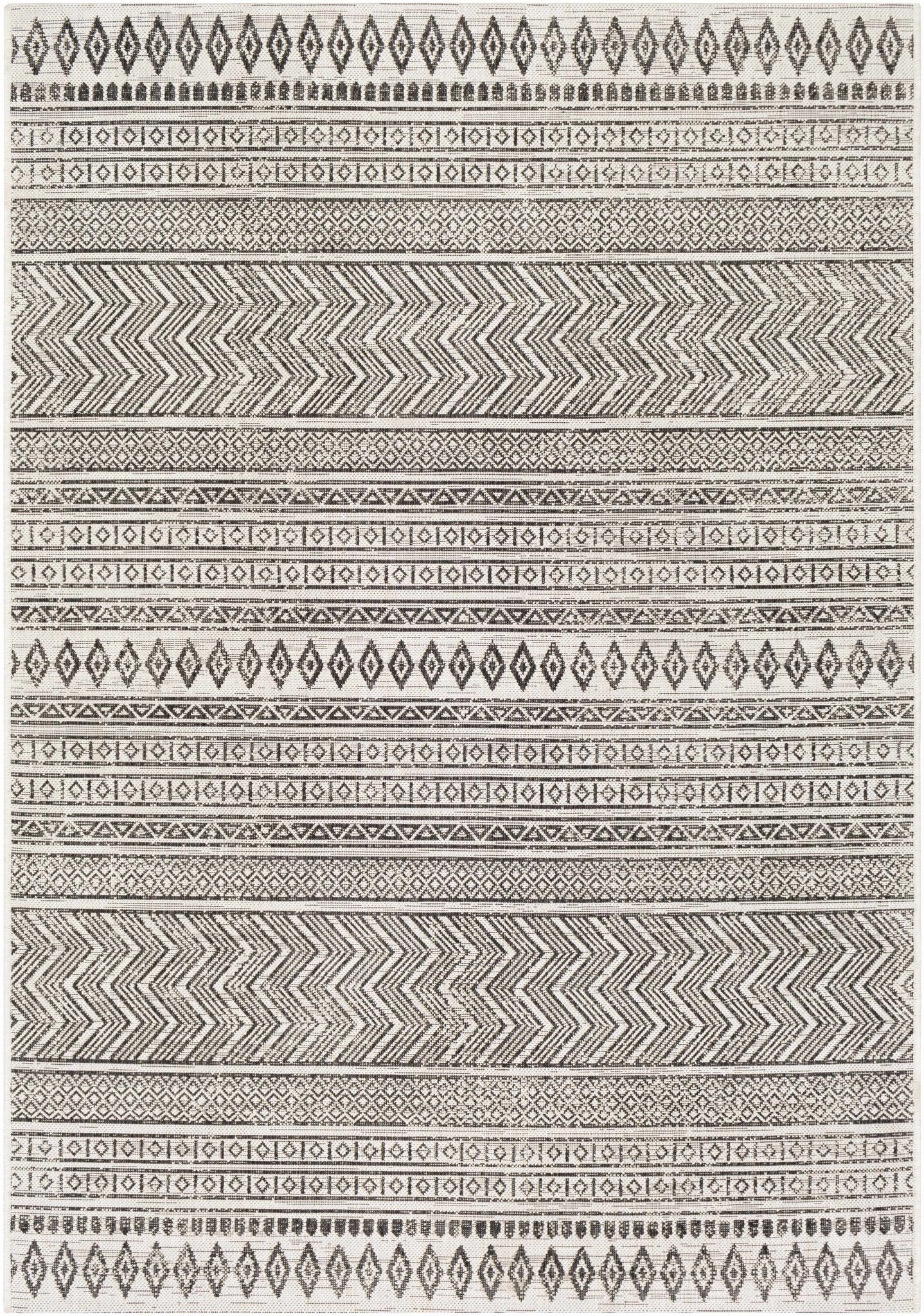 Imboden Black&White Outdoor Rug - Quahog Bay Bedding