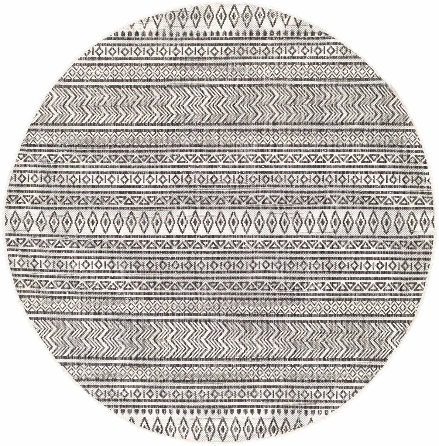 Imboden Black&White Outdoor Rug - Quahog Bay Bedding