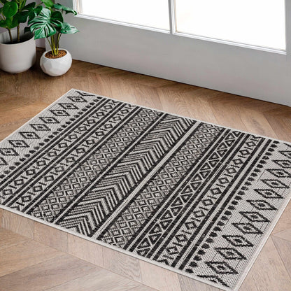 Imboden Black&White Outdoor Rug - Quahog Bay Bedding