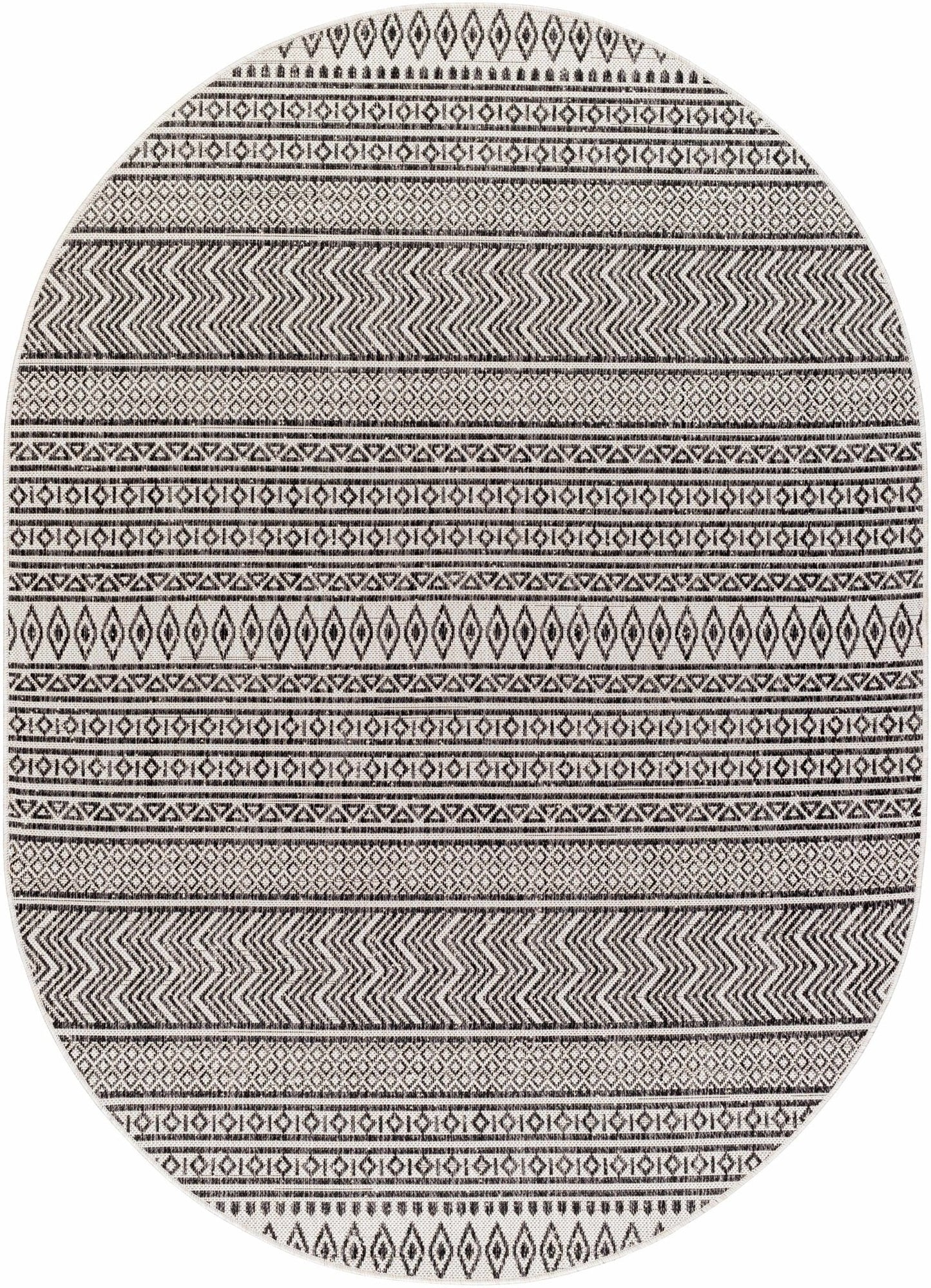 Imboden Black&White Outdoor Rug - Quahog Bay Bedding