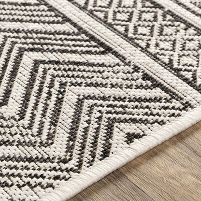 Imboden Black&White Outdoor Rug - Quahog Bay Bedding