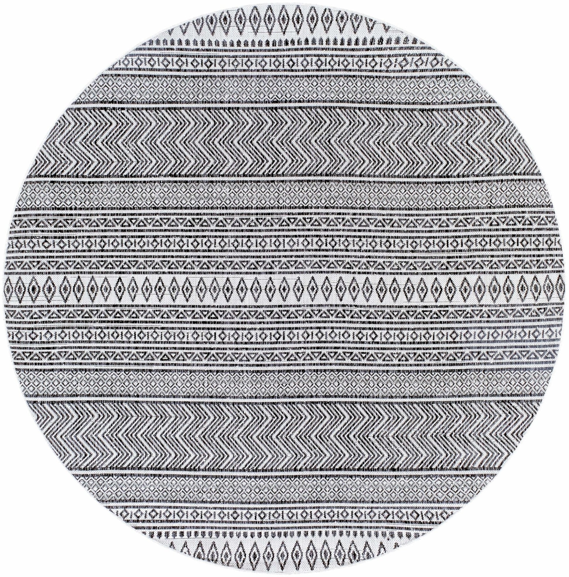 Imboden Black&White Outdoor Rug - Quahog Bay Bedding