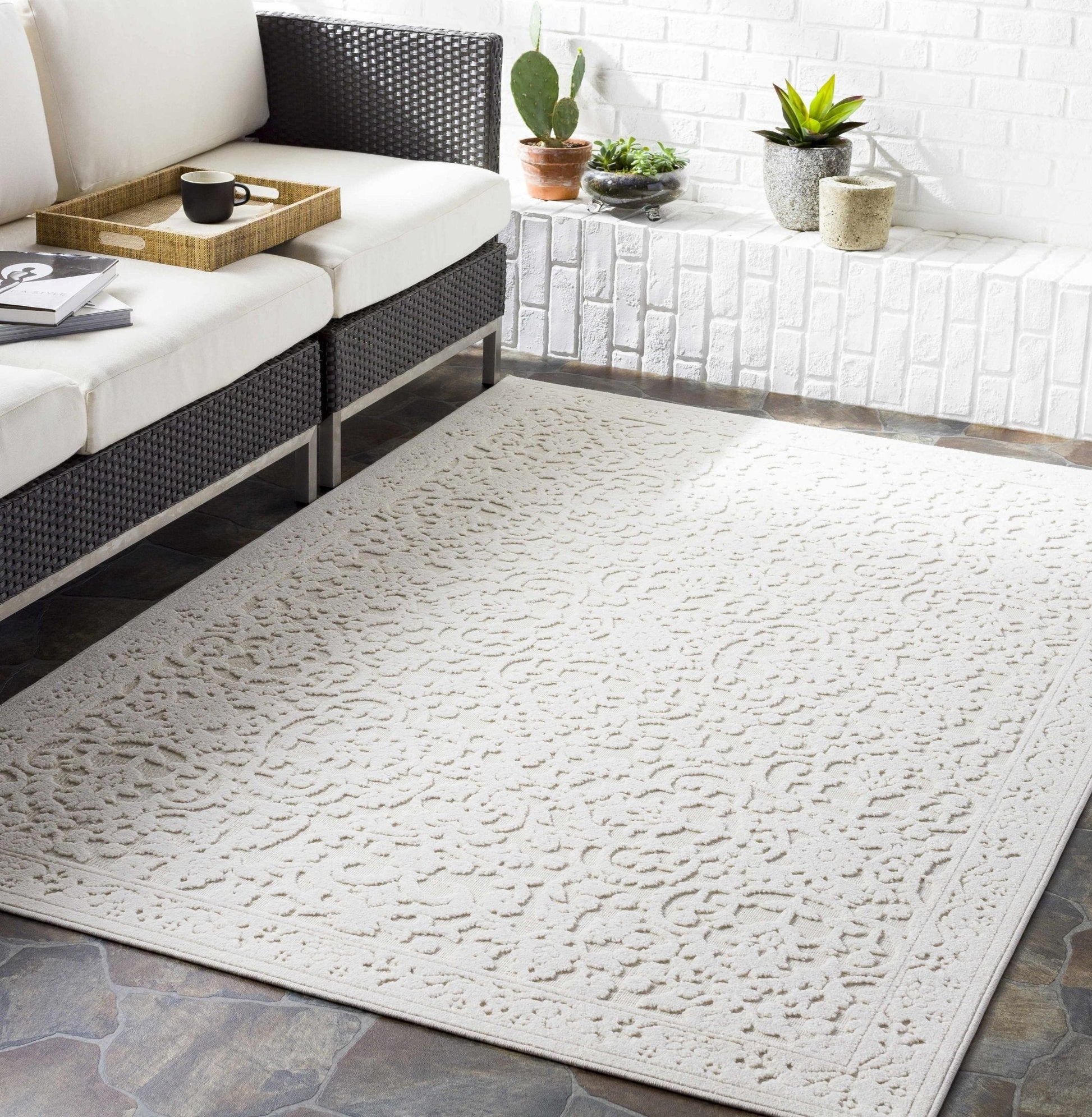 Innaloo 3D Outdoor Area Rug - Quahog Bay Bedding