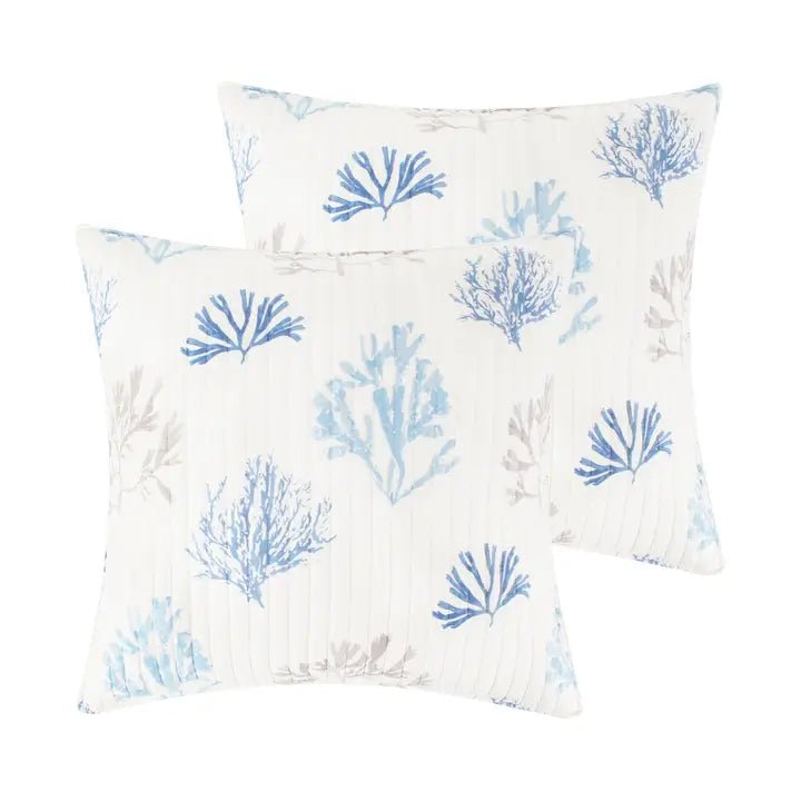 Ipanema Euro Pillow Sham | Set of 2 | Coastal Shams - Quahog Bay Bedding