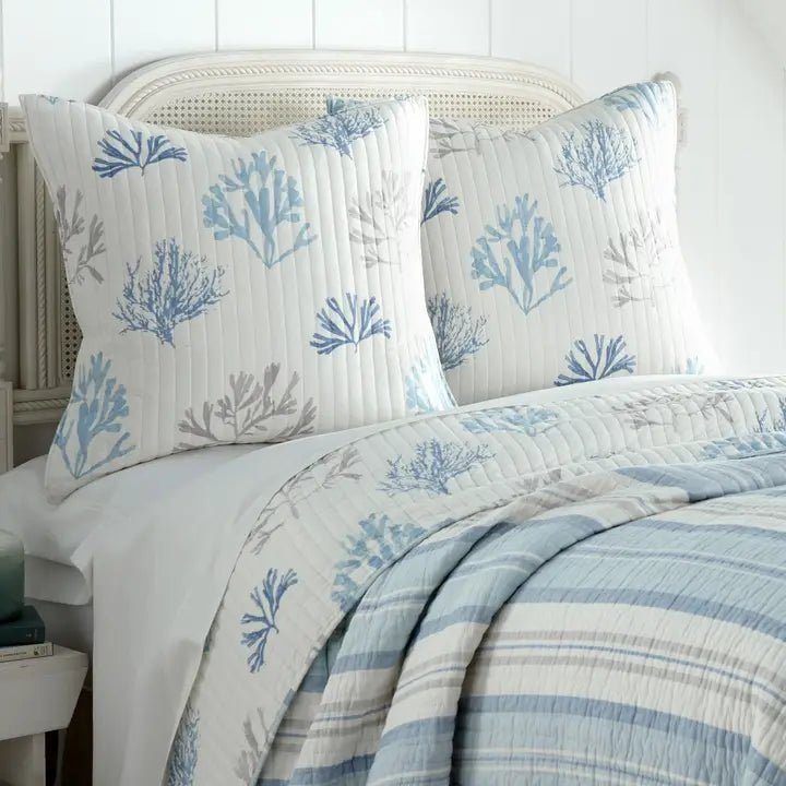 Ipanema Euro Pillow Sham | Set of 2 | Coastal Shams - Quahog Bay Bedding