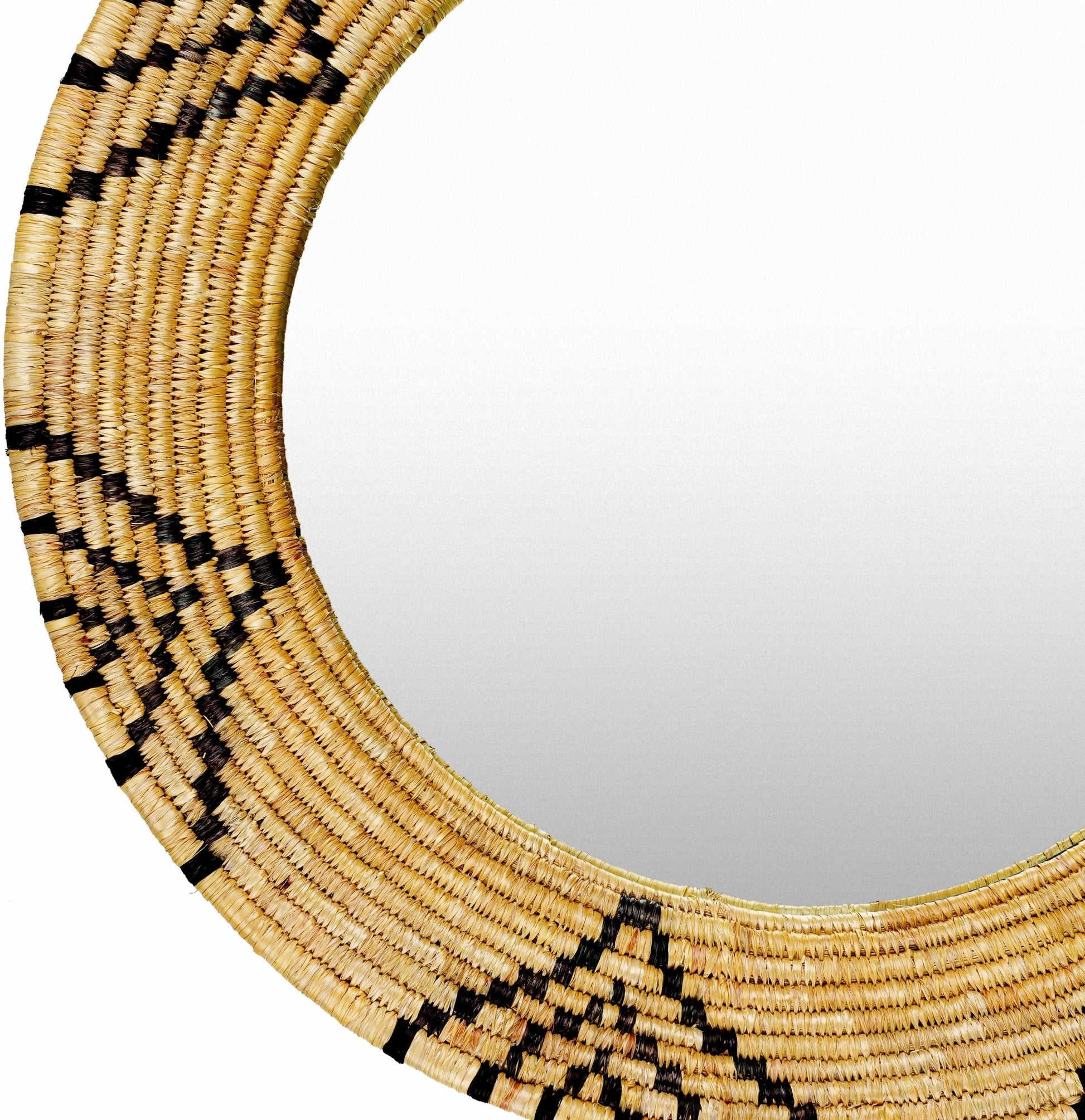 Ipilan Moonj Grass Starburst Round Mirror - Quahog Bay Bedding