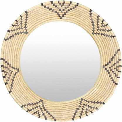 Ipilan Moonj Grass Starburst Round Mirror - Quahog Bay Bedding