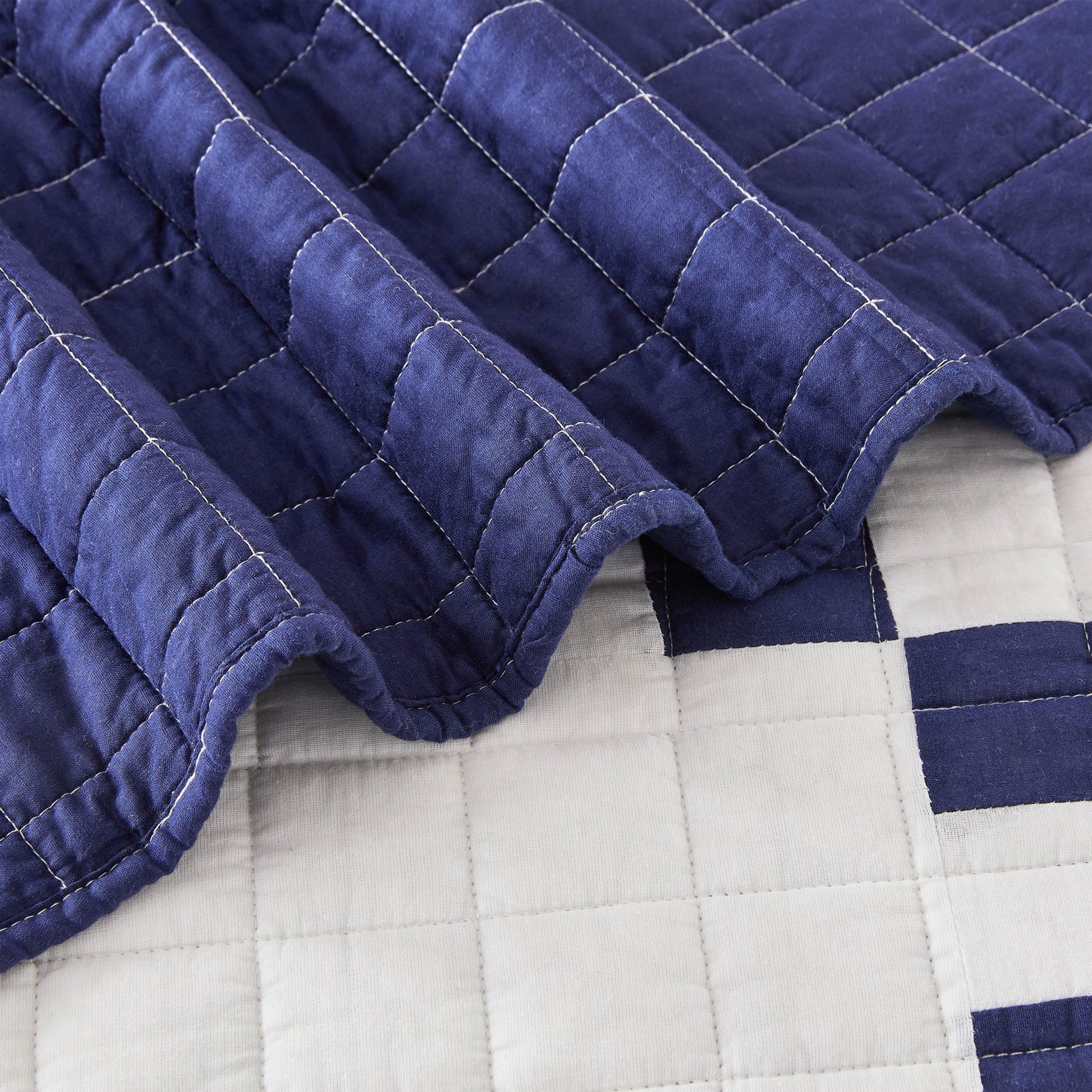 Irish Chain Patchwork Cotton Quilt Set - 100% Cotton - Quahog Bay Bedding