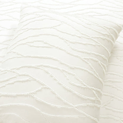 Jacquard Wave Duvet Cover 3 Piece Set - Quahog Bay Bedding