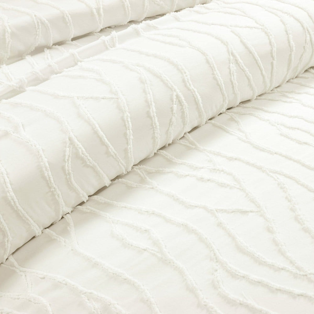 Jacquard Wave Duvet Cover 3 Piece Set - Quahog Bay Bedding