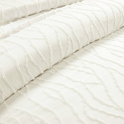 Jacquard Wave Duvet Cover 3 Piece Set - Quahog Bay Bedding