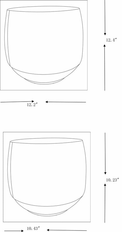 Janamuato White Geometric Cement Planter - Quahog Bay Bedding