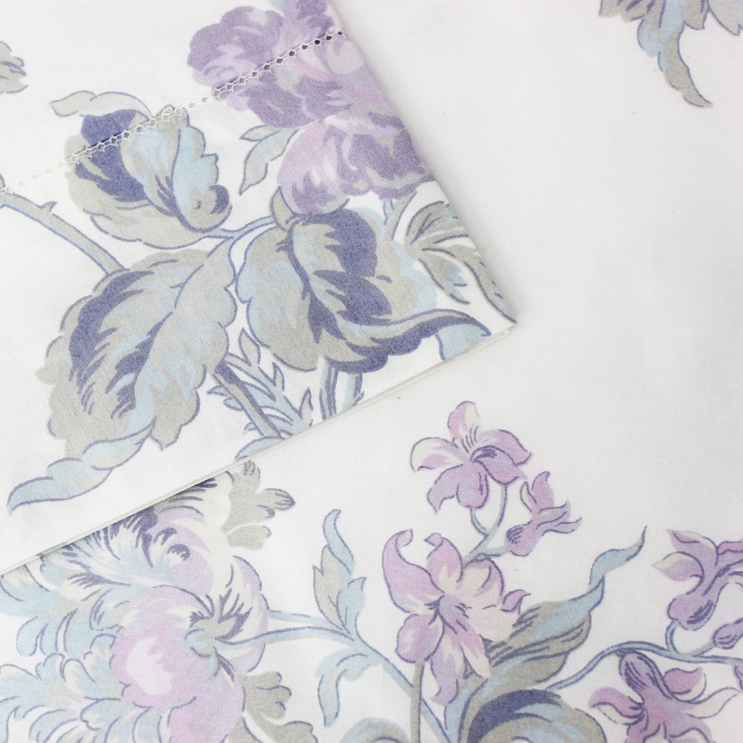 Jardin De Rose Printed Cotton Percale Sheet Set - Quahog Bay Bedding