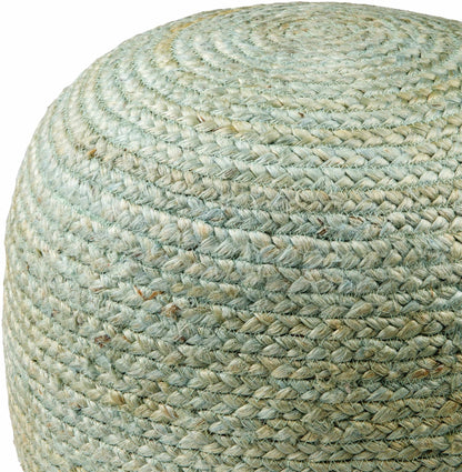 Jenkinjones Knitted Aqua Jute Pouf - Quahog Bay Bedding