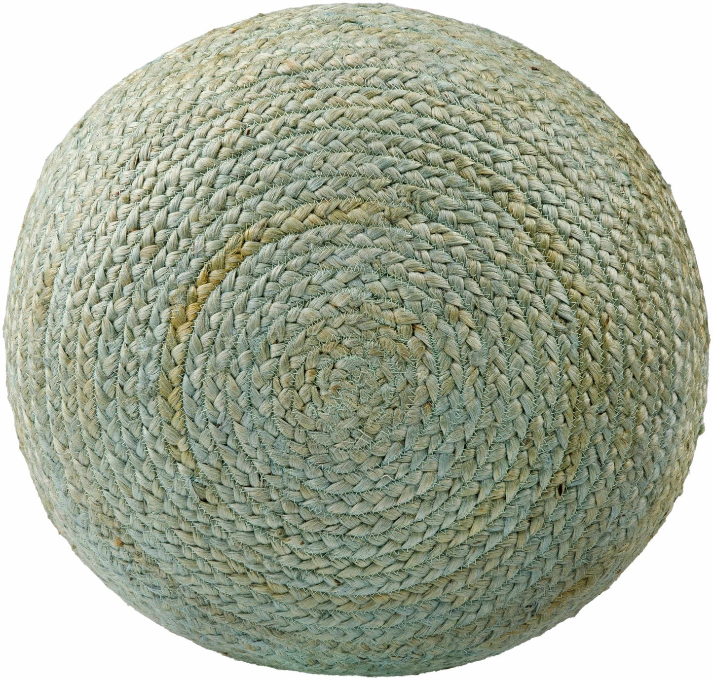 Jenkinjones Knitted Aqua Jute Pouf - Quahog Bay Bedding