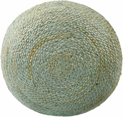 Jenkinjones Knitted Aqua Jute Pouf - Quahog Bay Bedding