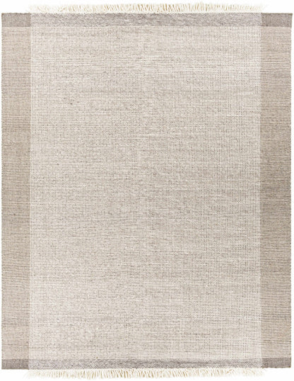 Joelle Beige Grid Wool Rug - Quahog Bay Bedding